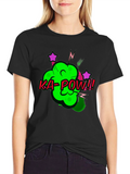 Ka-Pow Graphic Tee - Black Cotton T-Shirt