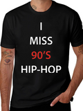 I Miss 90s Hip-Hop Black T-Shirt