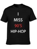 I Miss 90s Hip-Hop Black T-Shirt