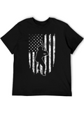 American Flag Baseball T-Shirt