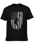 American Flag Baseball T-Shirt