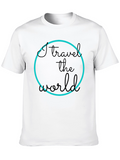 I Travel the World Graphic Tee - Black