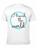 I Travel the World Graphic Tee - Black