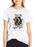 Wild West Skull Graphic T-Shirt