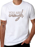 You Are Enough Graphic Tee - Black
