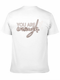 You Are Enough Graphic Tee - Black