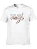 You Are Enough Graphic Tee - Black