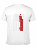USA Flag Oilfield Worker T-Shirt
