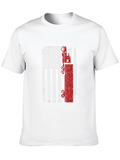 USA Flag Oilfield Worker T-Shirt