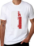 USA Flag Oilfield Worker T-Shirt