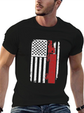 USA Flag Oilfield Worker T-Shirt