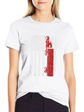 USA Flag Oilfield Worker T-Shirt