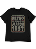 Retro Since March 1987 Birthday T-Shirt