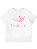 Volleyball Mamaw Heart Graphic Tee