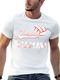 Volleyball Mamaw Heart Graphic Tee