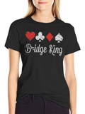 Bridge King Playing Card Suit T-Shirt