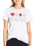 Bridge King Playing Card Suit T-Shirt