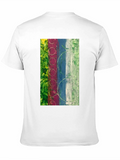 Abstract Art Print Black T-Shirt