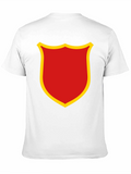 Red & Gold Shield Emblem Black T-Shirt
