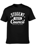 Student Tigers Council Black T-Shirt