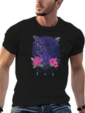 Tiger Floral Graphic T-Shirt - Modern Streetwear