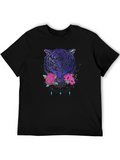 Tiger Floral Graphic T-Shirt - Modern Streetwear