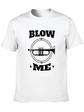 Blow Me Trumpet Graphic Black T-Shirt