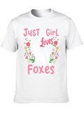 Just a Girl Who Loves Foxes T-Shirt
