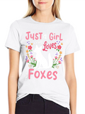 Just a Girl Who Loves Foxes T-Shirt
