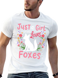 Just a Girl Who Loves Foxes T-Shirt