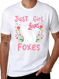 Just a Girl Who Loves Foxes T-Shirt