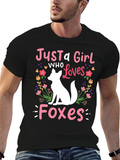 Just a Girl Who Loves Foxes T-Shirt