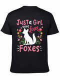 Just a Girl Who Loves Foxes T-Shirt