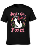 Just a Girl Who Loves Foxes T-Shirt