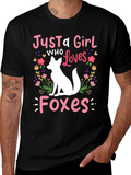 Just a Girl Who Loves Foxes T-Shirt
