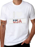 I Heart USA Patriotic Graphic T-Shirt
