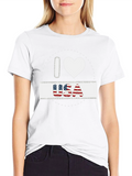 I Heart USA Patriotic Graphic T-Shirt