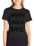 Happy Holadays Black T-Shirt