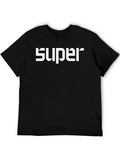 Super Graphic Print Black T-Shirt