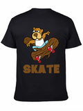 Skateboarding Beaver T-Shirt - Fun Graphic Tee