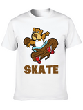 Skateboarding Beaver T-Shirt - Fun Graphic Tee