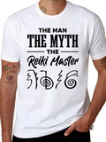 The Reiki Master T-Shirt Black Graphic Tee