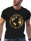 Eco-Friendly Planet T-Shirt - Stop Destroying