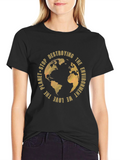 Eco-Friendly Planet T-Shirt - Stop Destroying
