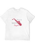 Inappropriate Thoughts Saxophone Graphic Tee