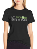 My Android Eats Apples Graphic T-Shirt