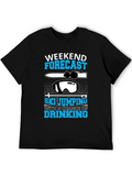 Ski Jumping Forecast T-Shirt - Weekend Fun