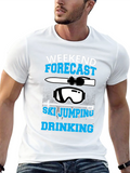 Ski Jumping Forecast T-Shirt - Weekend Fun