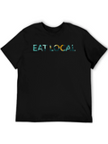 Eat Local Black Graphic Tee