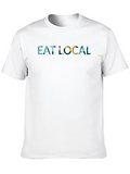 Eat Local Black Graphic Tee